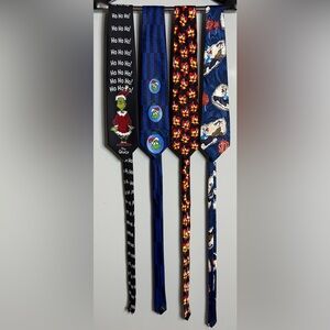 Dr. Seuss Tie Collection in Blues, Reds, Blacks set of 4!